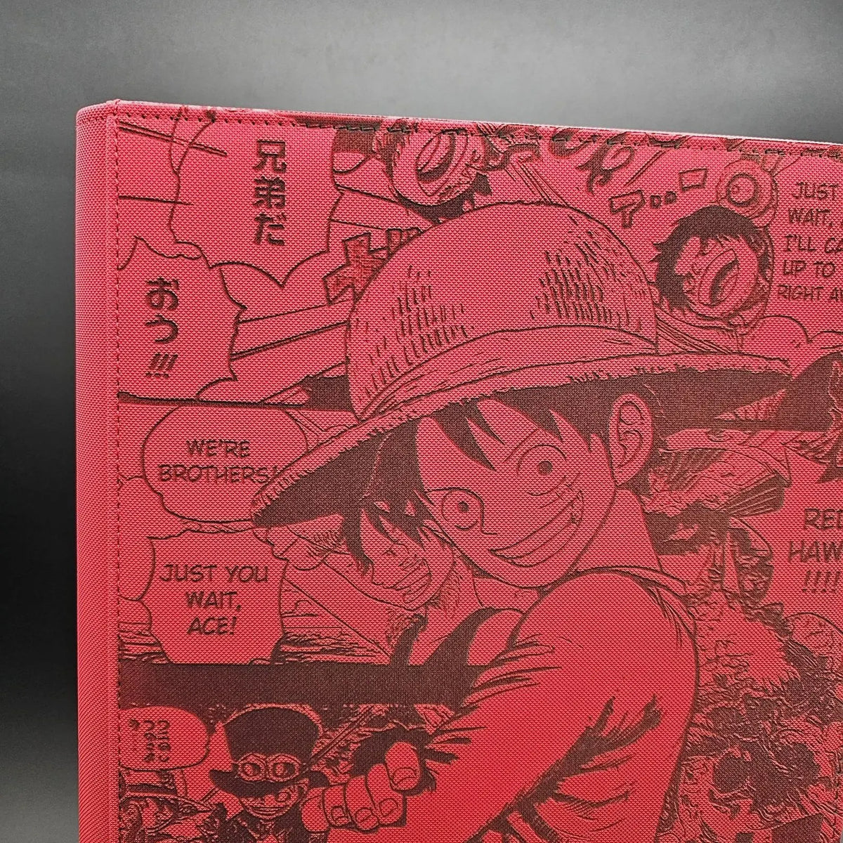 Custom One Piece Binder Manga Luffy Zoro | Laser Engraved Card Album | Personalized TCG Storage | Anime Card Collector