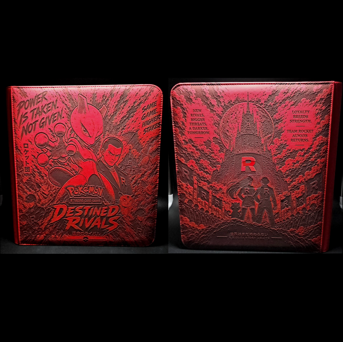 Team Rocket Destined Rivals Laser Engraved Binder Poke Cute Meowth