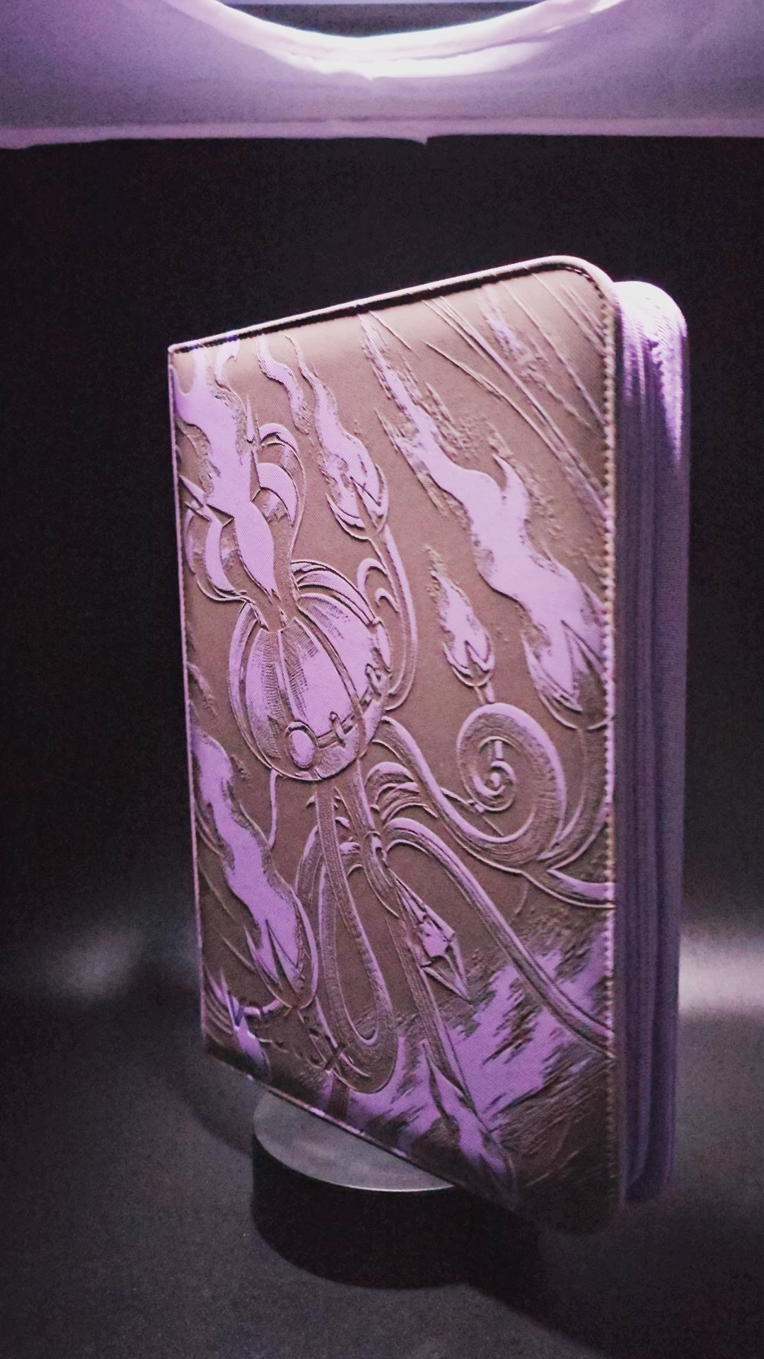 Mega Chandelure Ex Custom Laser Engraved Binder Pitch Black