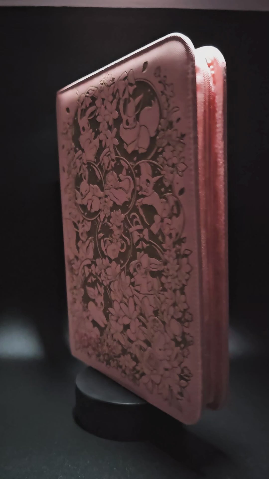 Eevee Custom Engraved Pokemon Binder | Umbreon Sylveon Eeveelution | Personalized Pokemon Trading Card Binder | TCG Collection Album