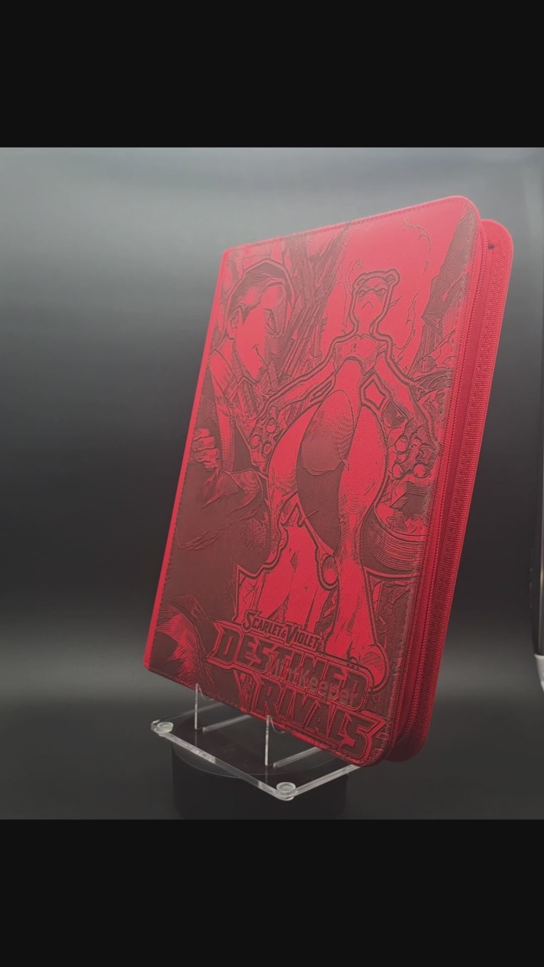 Destined Rivals Custom Laser Engraved Binder Mewtwo Mew
