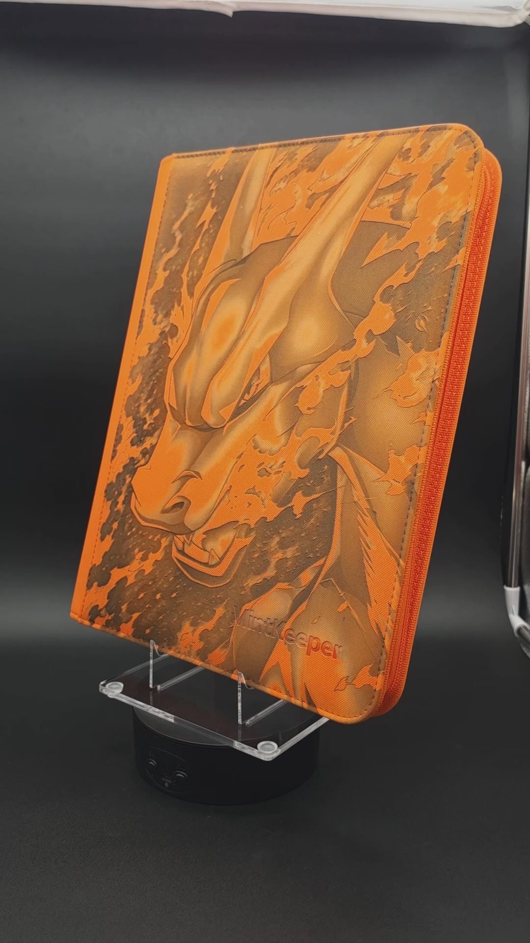 Charizard Custom Engraved Pokemon Binder | 9 Pocket Mintkeeper Binder | Personalized Pokemon Trading Card Binder | TCG Collection Album