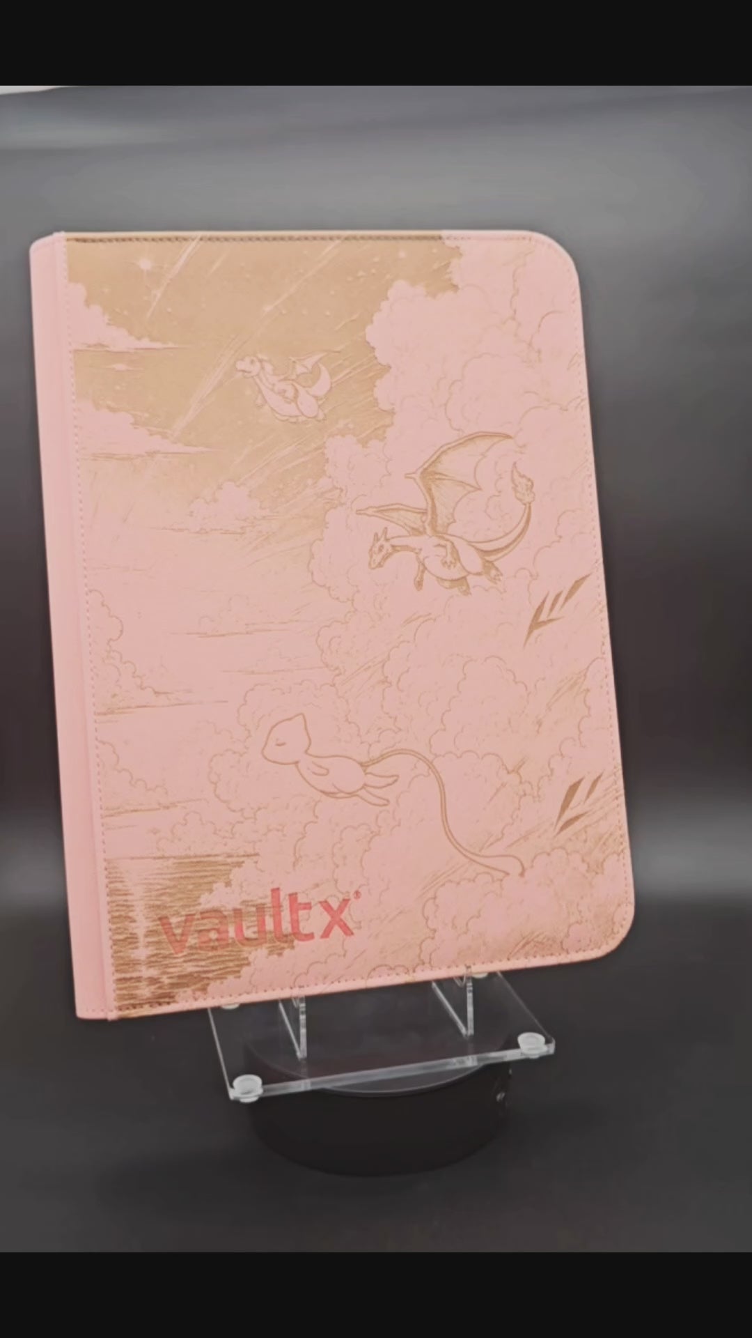 Charizard Dragonite Mew Custom Pokemon Card Binder | Laser Engraved Sky Pikachu | Personalized TCG Album Gift