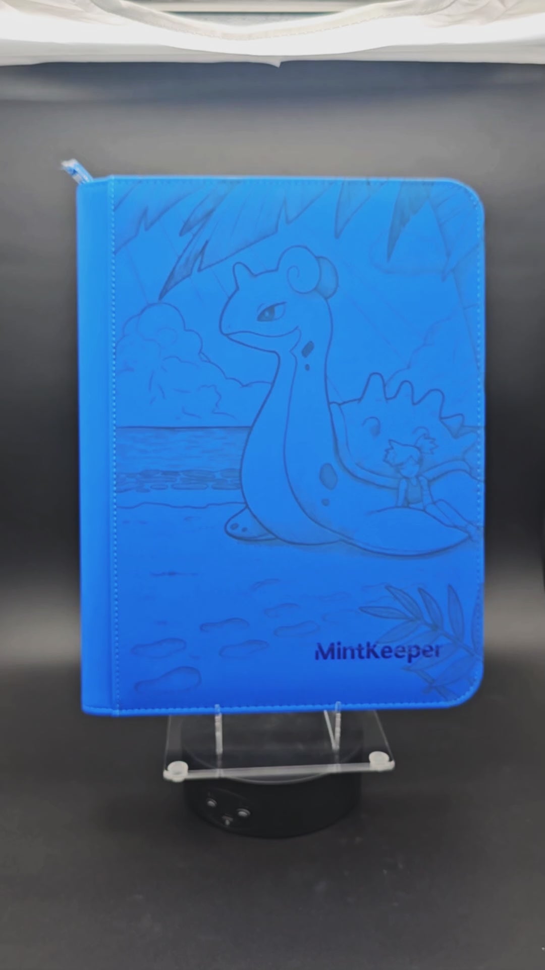 Lapras Misty Custom Engraved Pokemon Binder | Personalized Pokemon Trading Card Binder | TCG Collection Album | Pokemon Card Collection