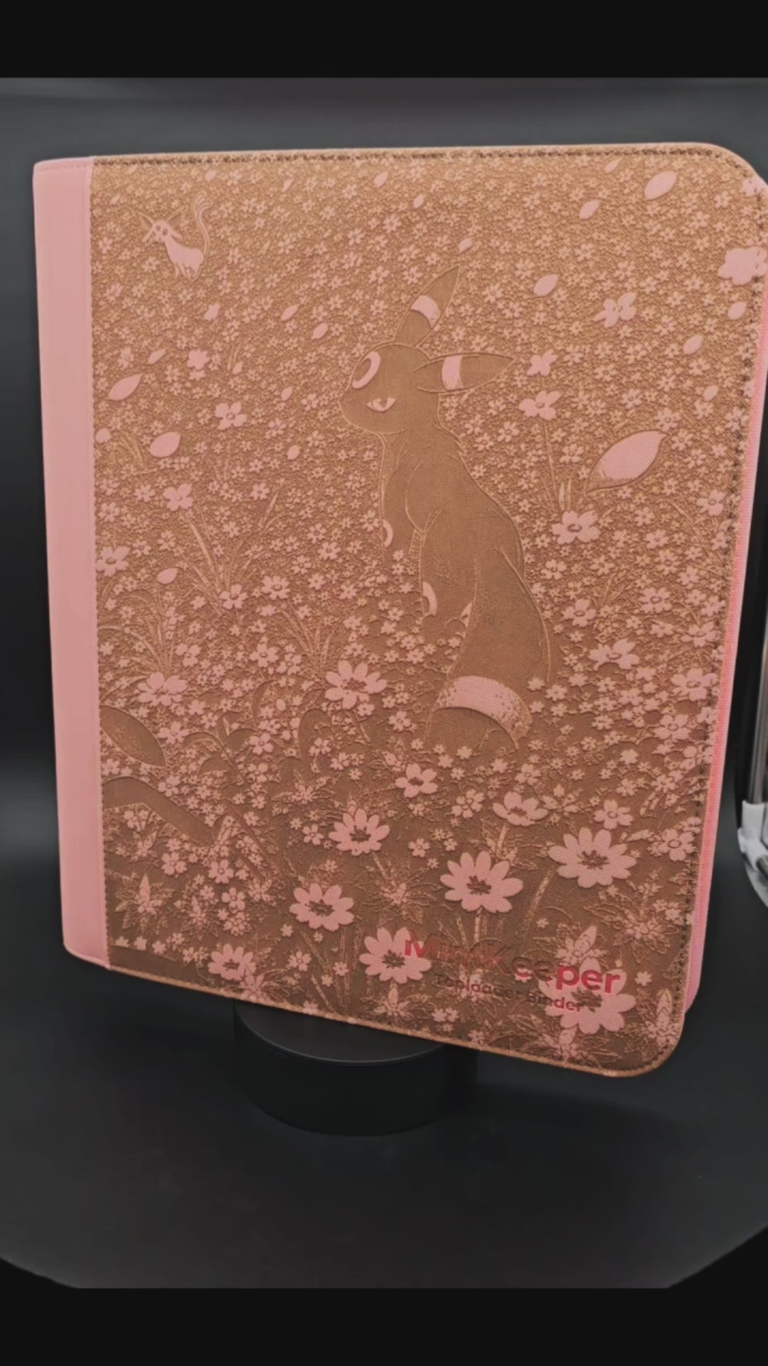Umbreon Espeon Custom Engraved Pokemon Binder | Pikachu Poke Field | Personalized Pokemon Trading Card Binder | TCG Collection Album