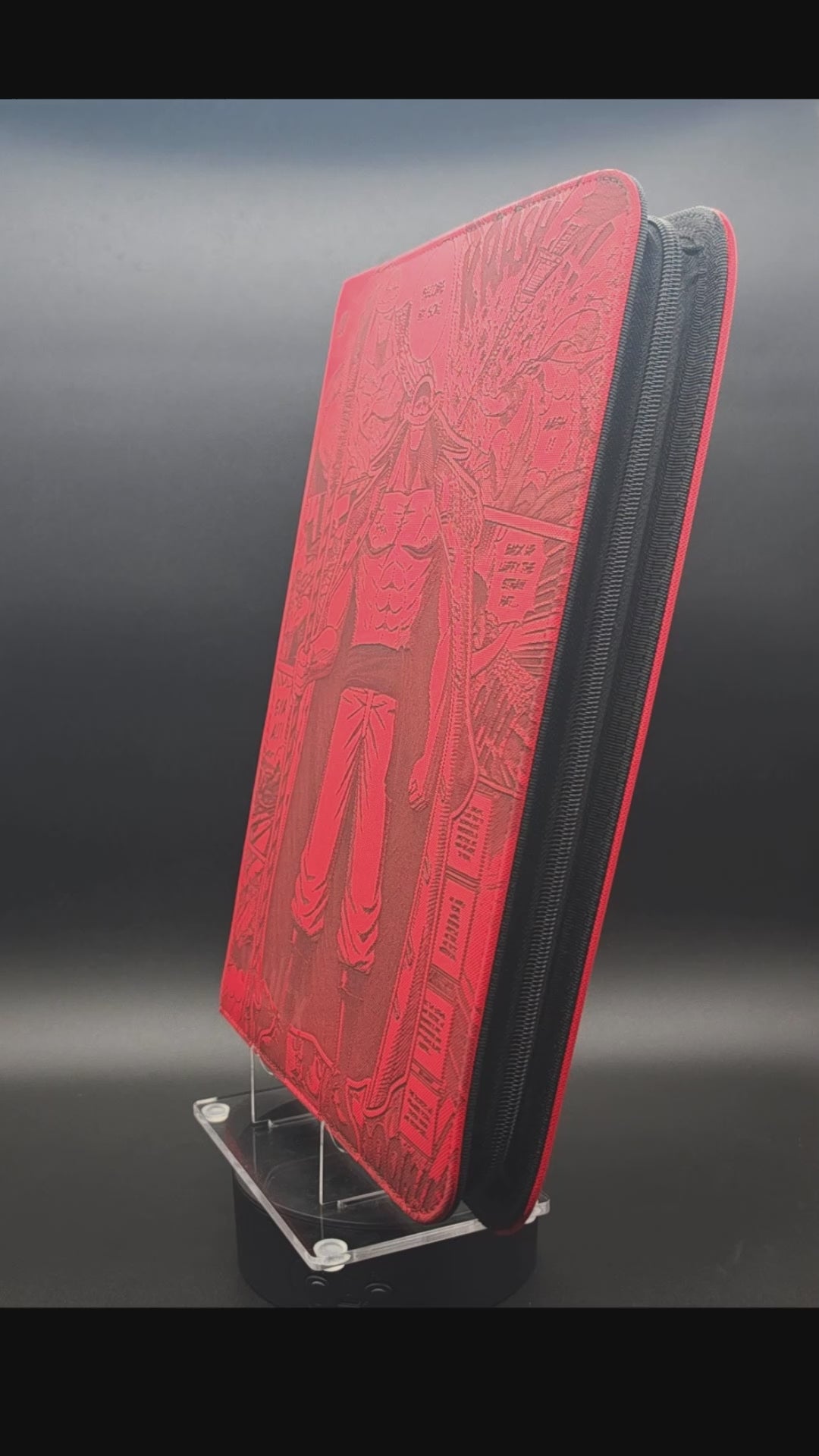 One Piece Whitebeard Engraved Binder | Luffy Zoro Nami Sanji Roger | One Piece TCG Trading Card Binder | Card Collection Album