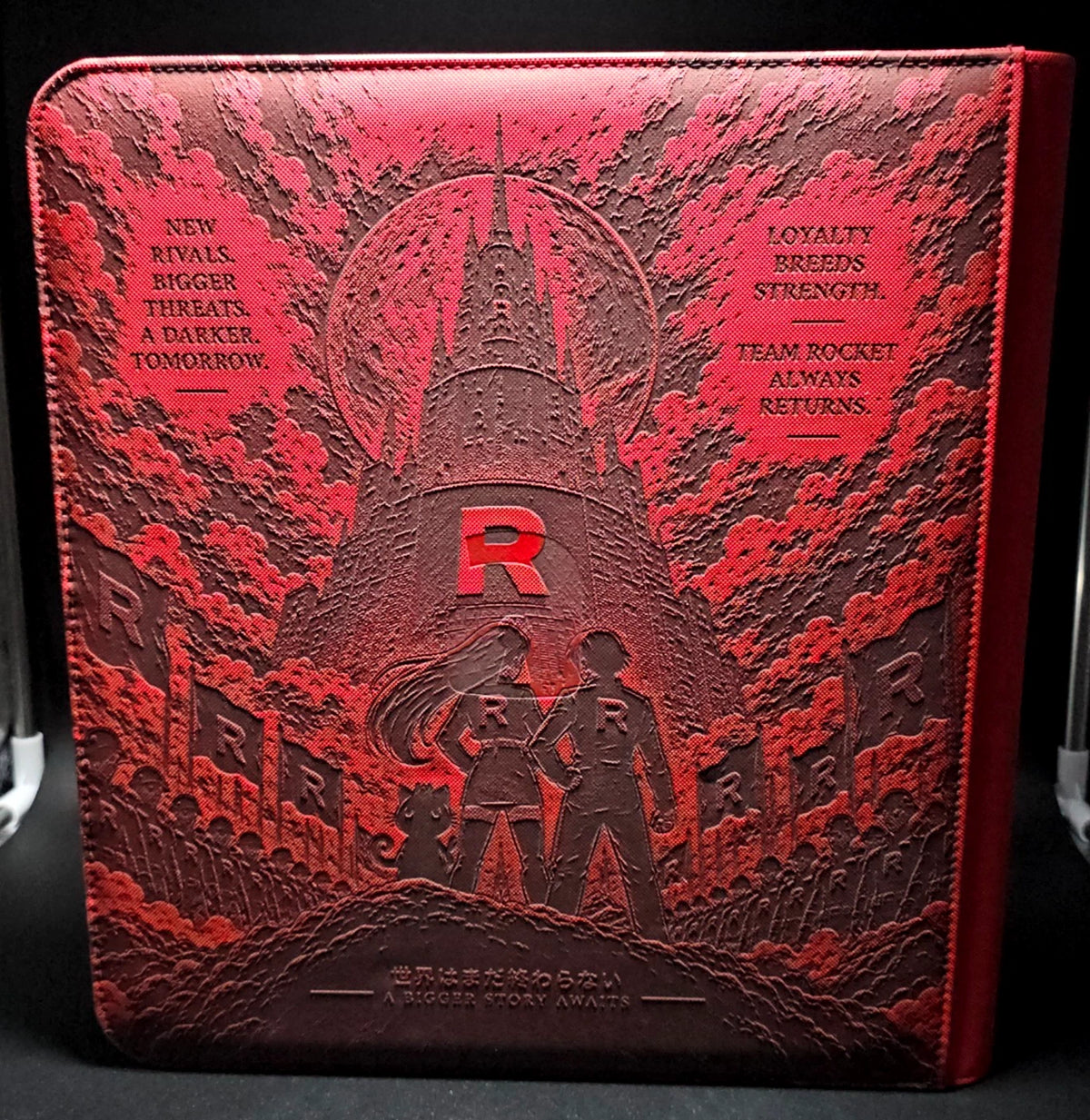Team Rocket Destined Rivals Laser Engraved Binder Poke Cute Meowth