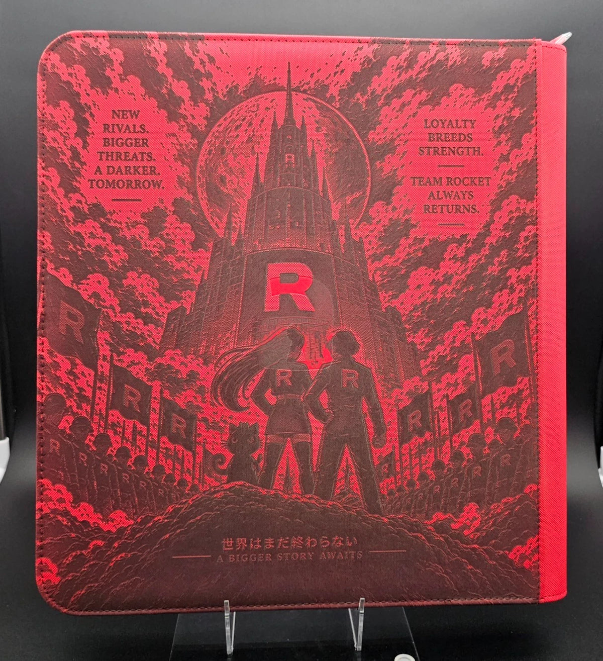 Team Rocket Destined Rivals Laser Engraved Binder Poke Cute Meowth