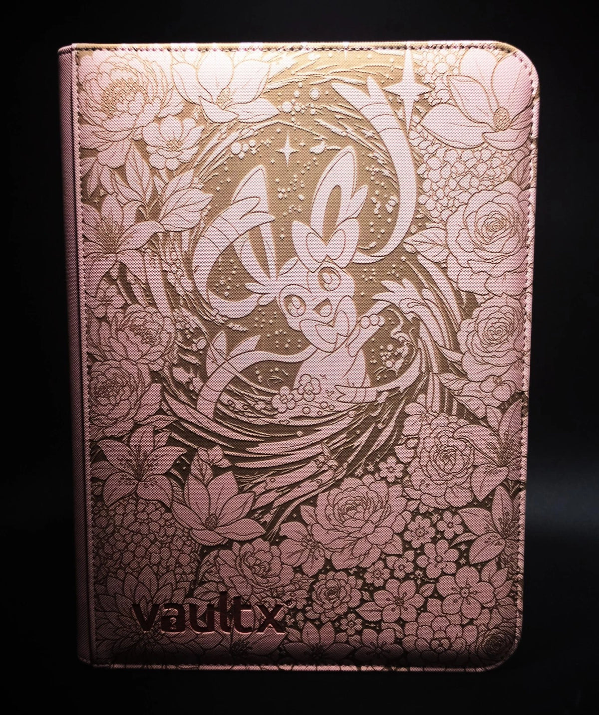 Sylveon Engraved Pokemon Binder | Pikachu Eevee Eeveelution | Pokemon Trading Card Binder | TCG Collection Album
