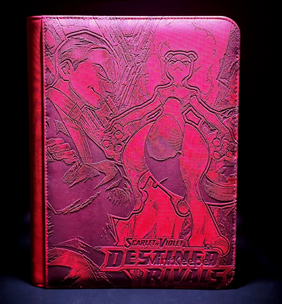 Destined Rivals Custom Laser Engraved Binder Mewtwo Mew