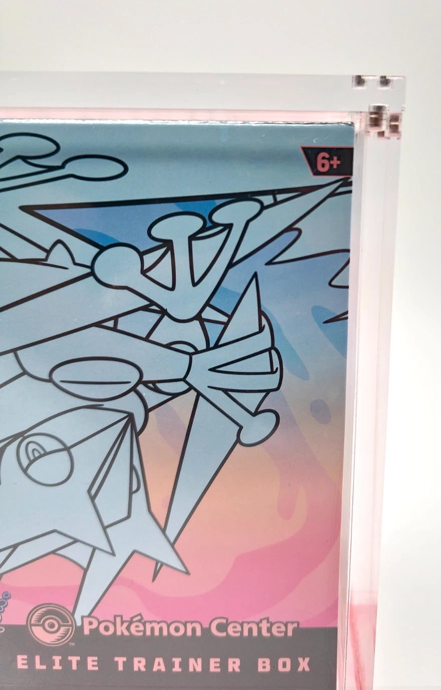 Pokemon ETB Acrylic Gradient Red 8MM Elite Trainer Box Display Protector Case