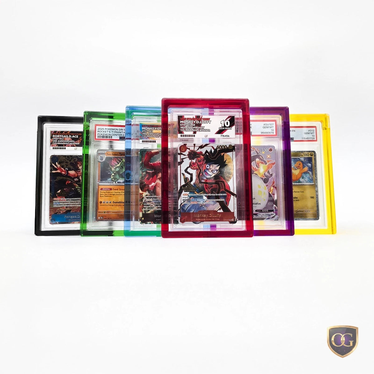 Any 2 x 24mm CGC Graded Card Acrylic Case Slab Display Protector Pokemon One Piece