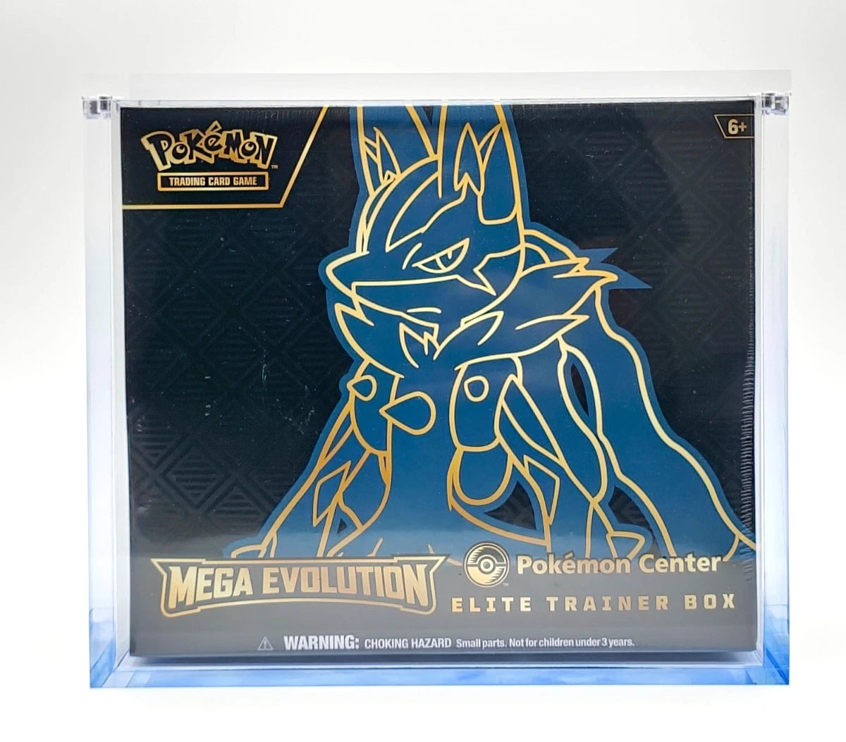 Pokemon ETB Acrylic Gradient Blue 8MM Elite Trainer Box Display Protector Case