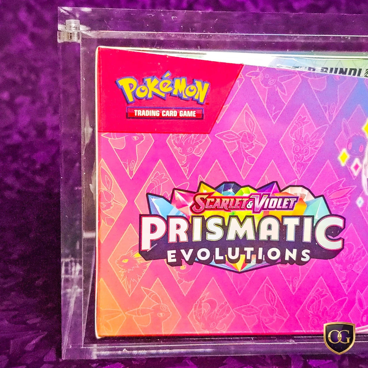 8mm Pokemon Booster Bundle Display Case Acrylic Case Display Protector Prismatic