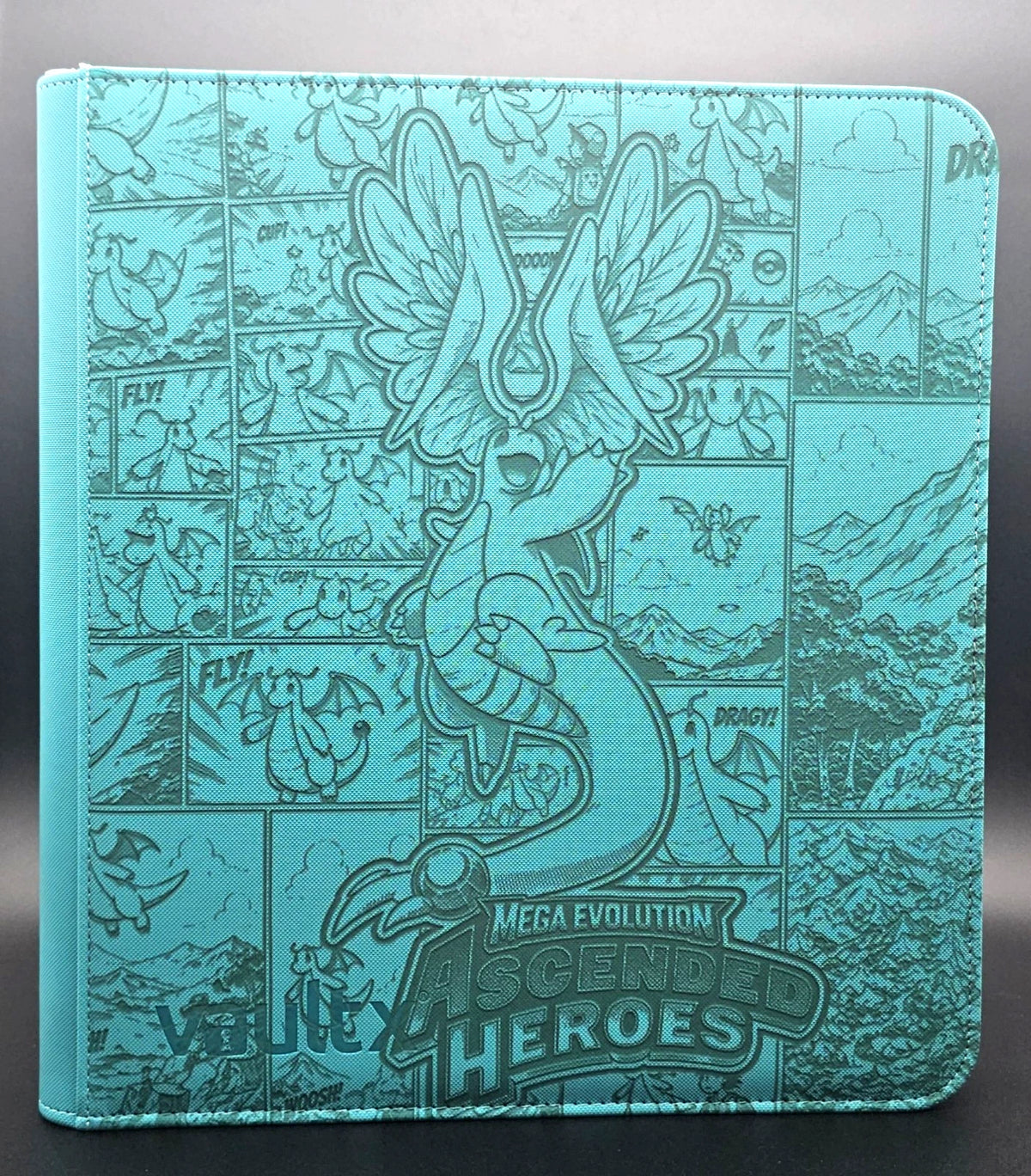 Ascended Heroes Dragonite Custom Engraved Pokemon Binder | Pikachu Design | Personalized Pokemon Trading Card Binder | TCG Collection Album