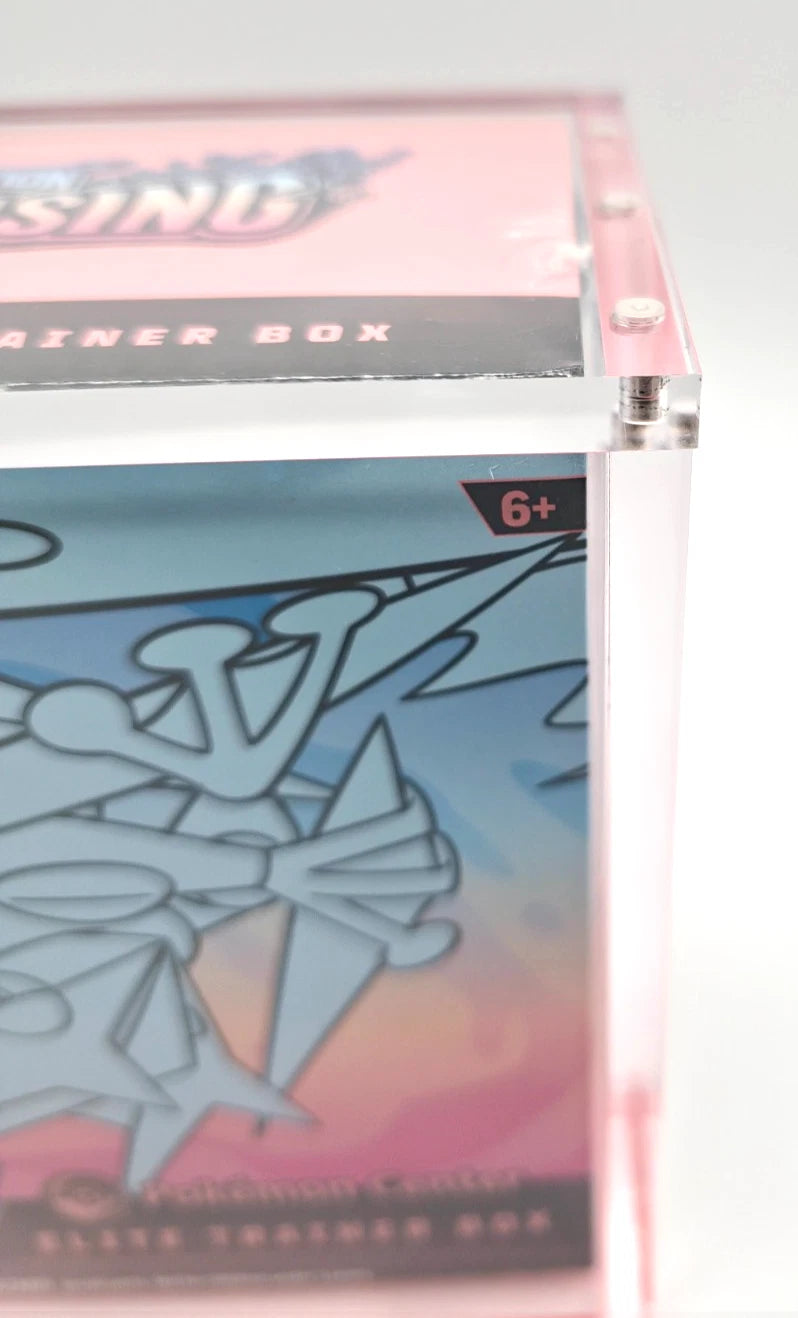 Pokemon ETB Acrylic Gradient Red 8MM Elite Trainer Box Display Protector Case