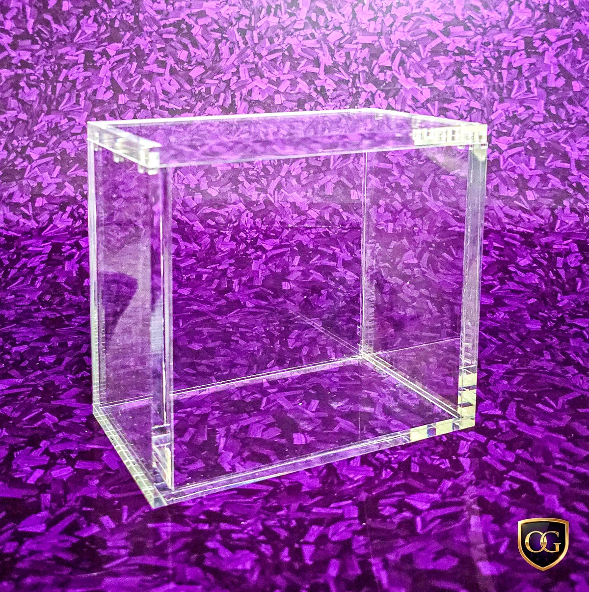 8mm One Piece OP01 OP02 Blue Red Bottom Booster Box Acrylic Display Box Case