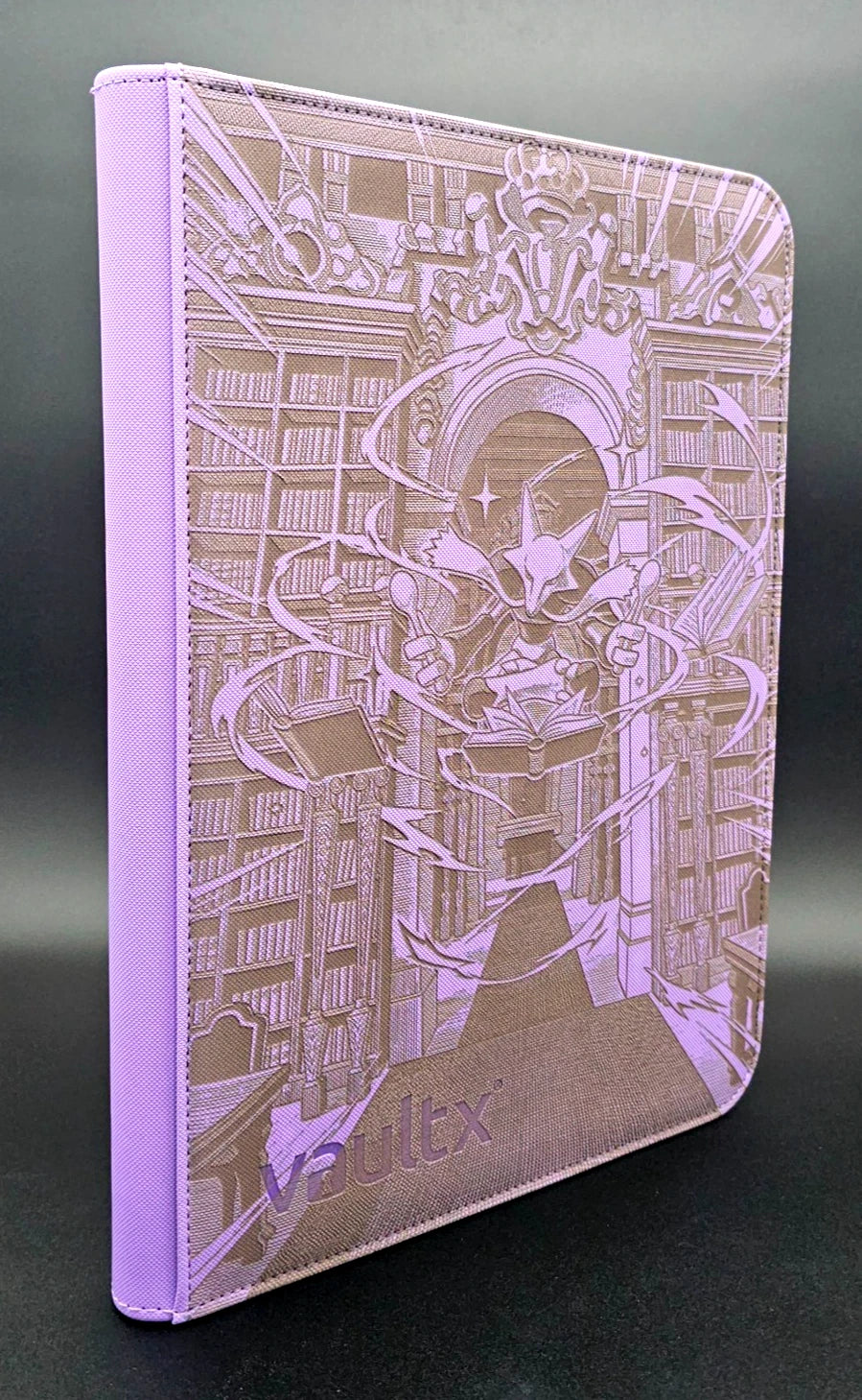 Pokemon Alakazam Engraved Binder | Abra Kadabra Mega Psychic Pikachu | Pokemon Trading Card Binder | TCG Collection Album