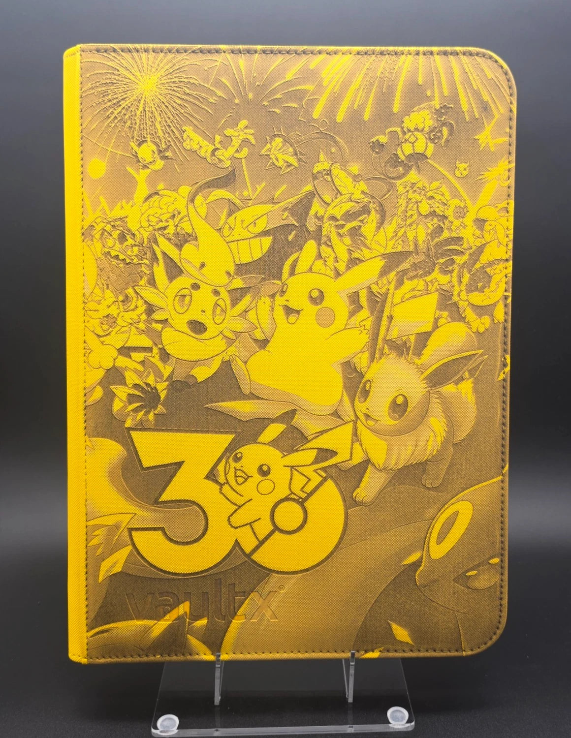30th Anniversary Night Parade Custom Laser Engraved Binder Umbreon Eevee | Laser Engraved Parade | Personalized TCG Album Gift