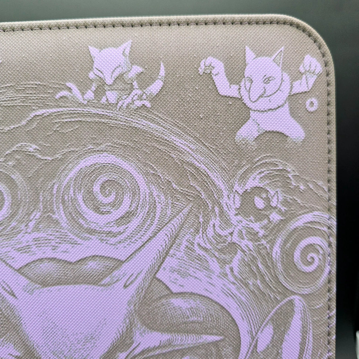 Alakazam Laser Engraved Binder Mew Gengar Misdreavus Abra Hypno Kadabra