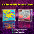 2 x Pokemon ETB Acrylic 8MM Magnetic Elite Trainer Box Display Protector Case