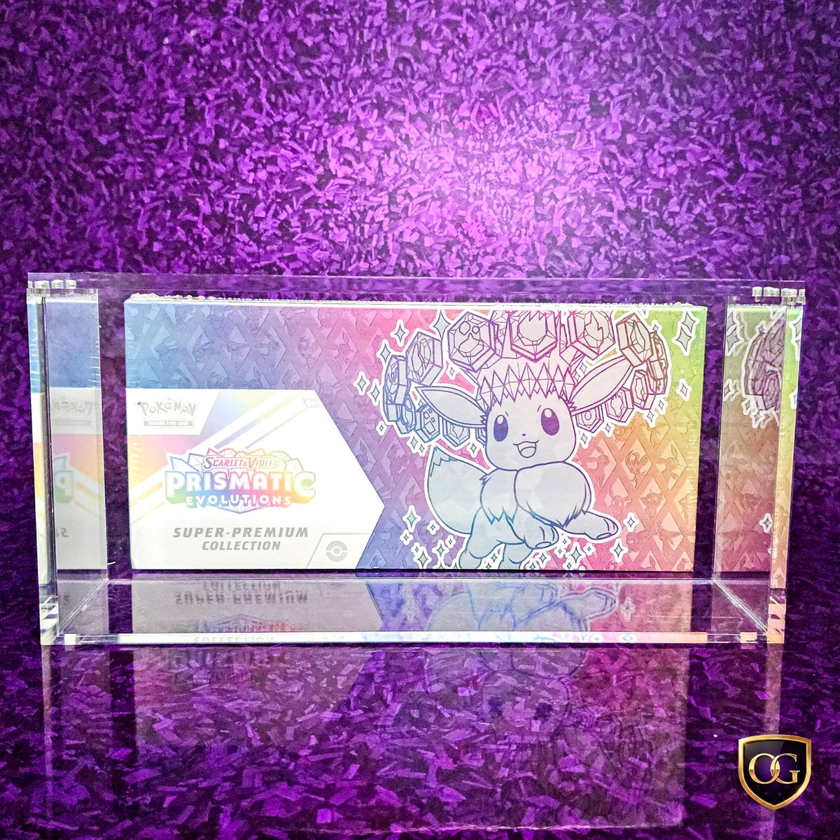 8mm Pokemon Prismatic Evolution SPC Acrylic Case Display Protector Premium Collection
