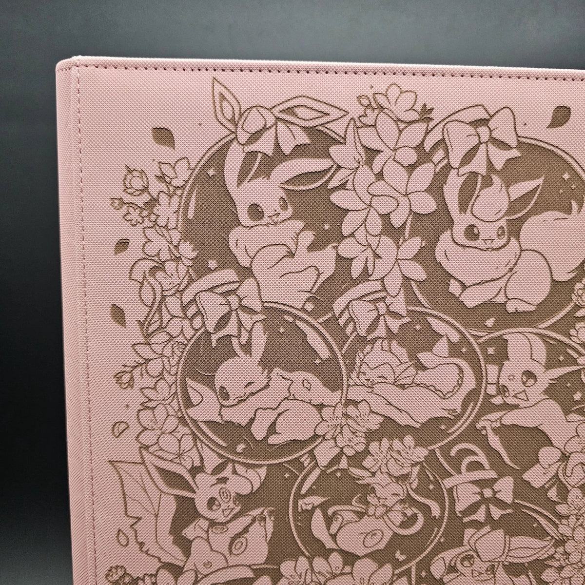 Eevee Custom Engraved Pokemon Binder | Umbreon Sylveon Eeveelution | Personalized Pokemon Trading Card Binder | TCG Collection Album
