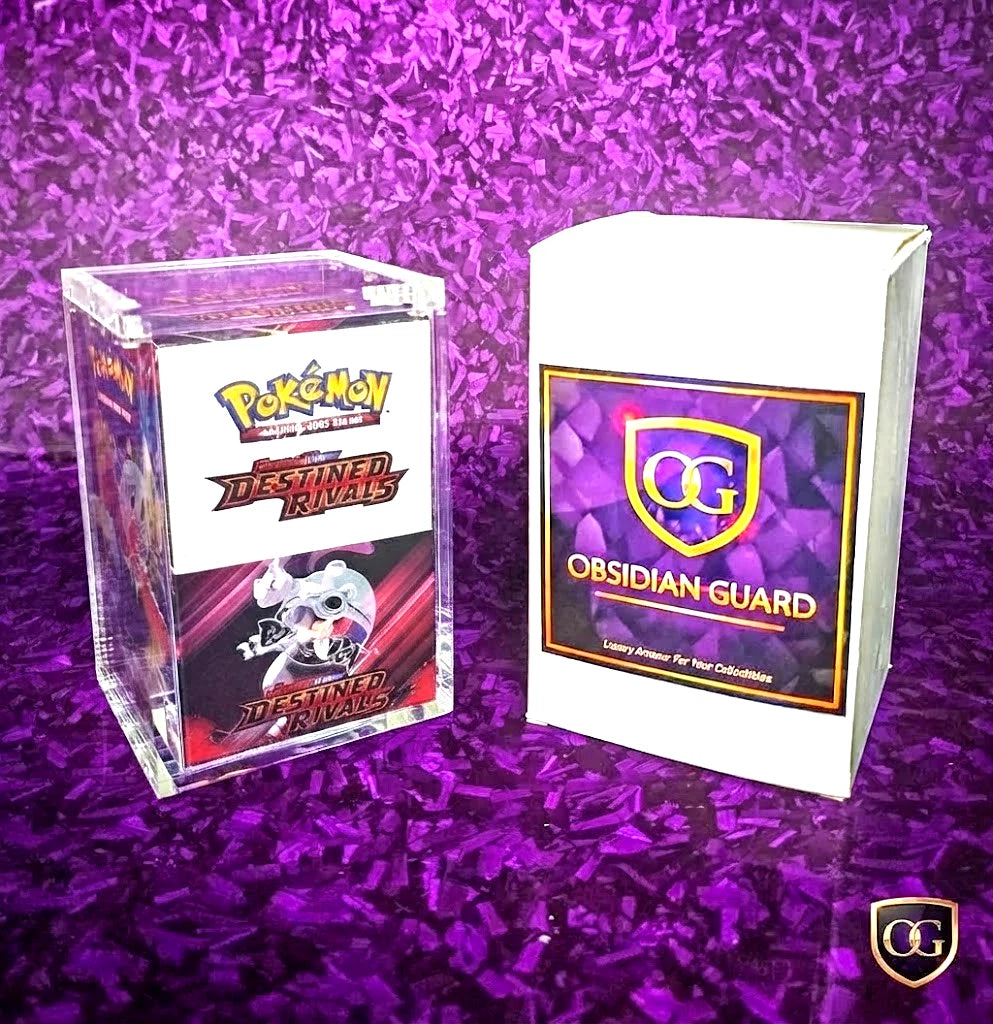 2 x 8mm Pokemon Half Booster Box Acrylic UV Protector Display Box Protector Case