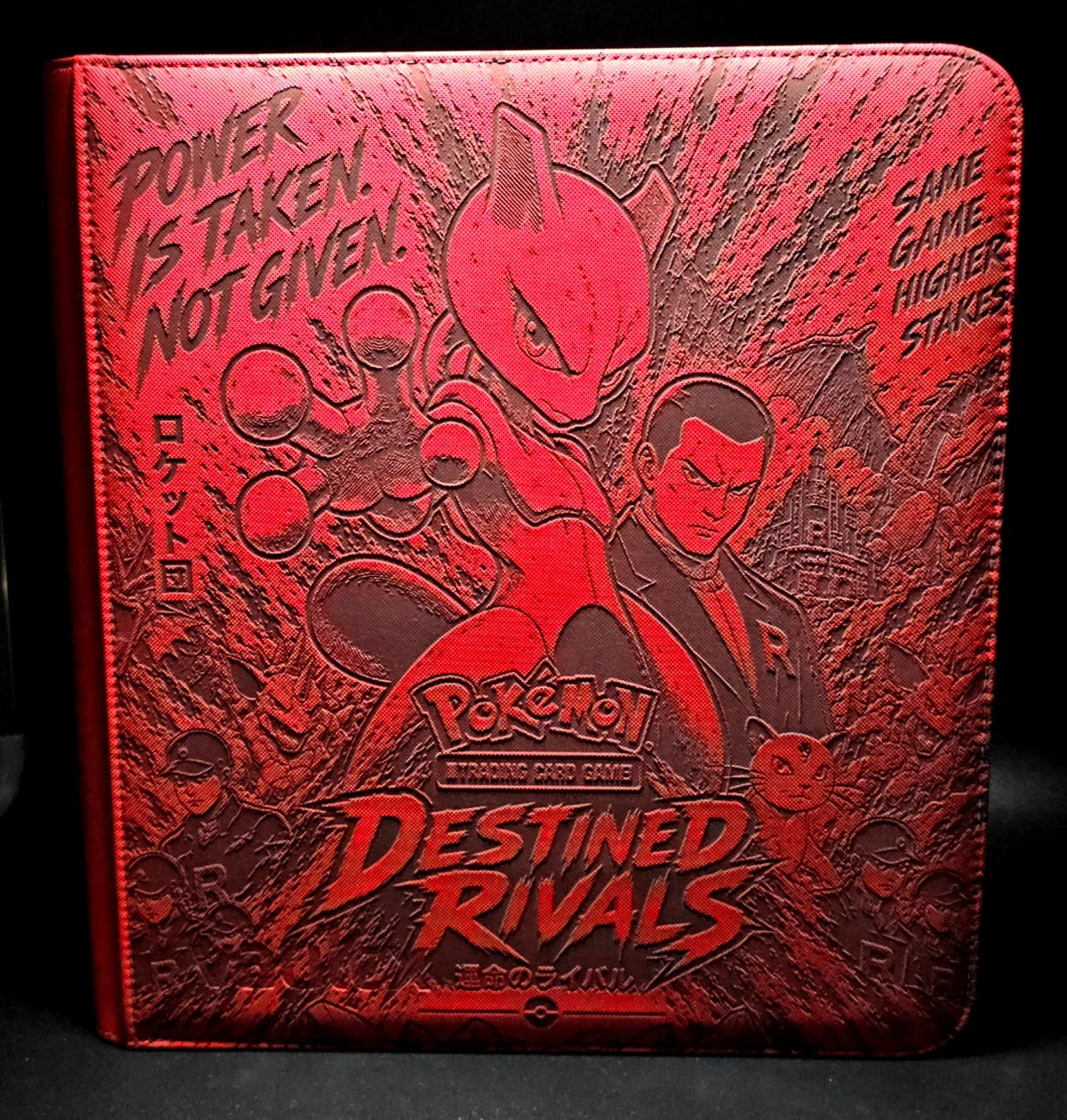 Team Rocket Destined Rivals Laser Engraved Binder Poke Cute Meowth