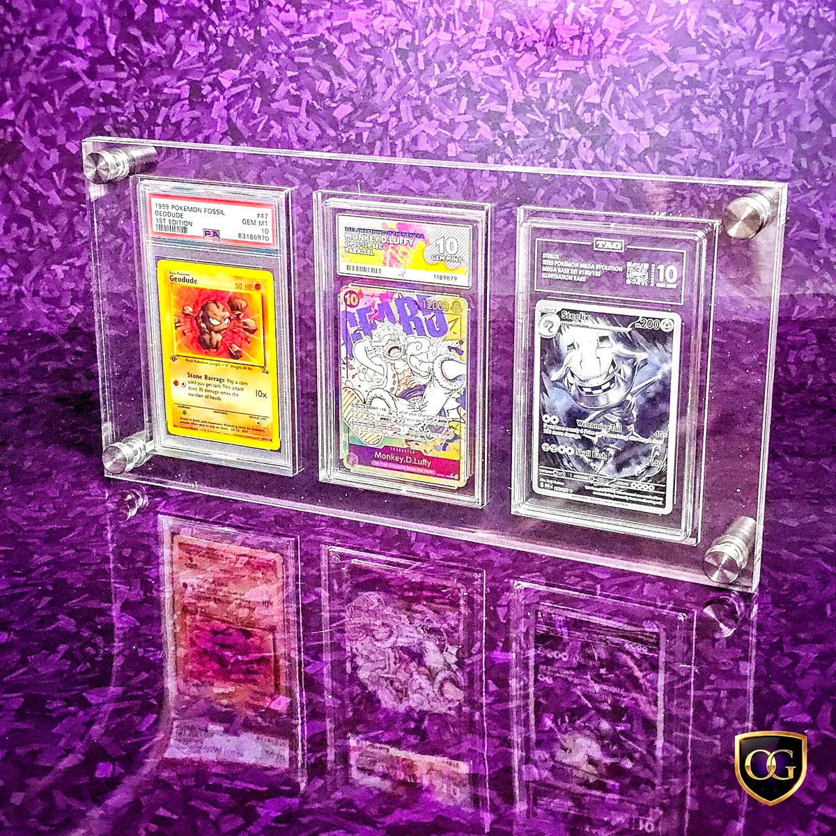 20mm Wall Mount Graded Card Display PSA ACE TAG CGC Acrylic Display Box Case