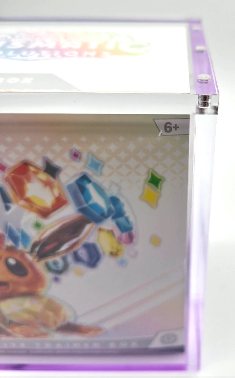 Pokemon ETB Acrylic Gradient Purple 8MM Elite Trainer Box Display Protector Case