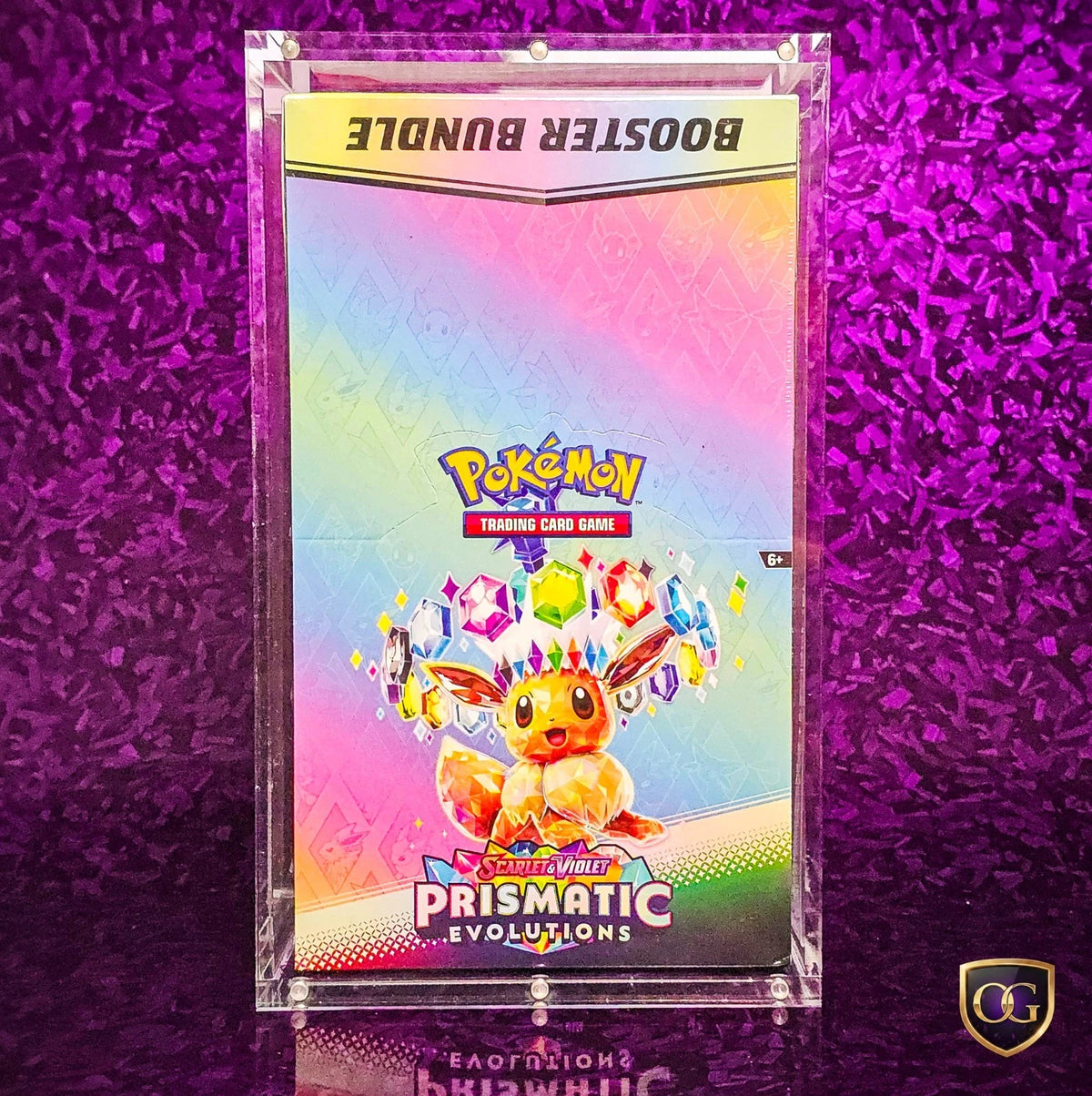 8mm Pokemon Booster Bundle Display Case Acrylic Case Display Protector Prismatic