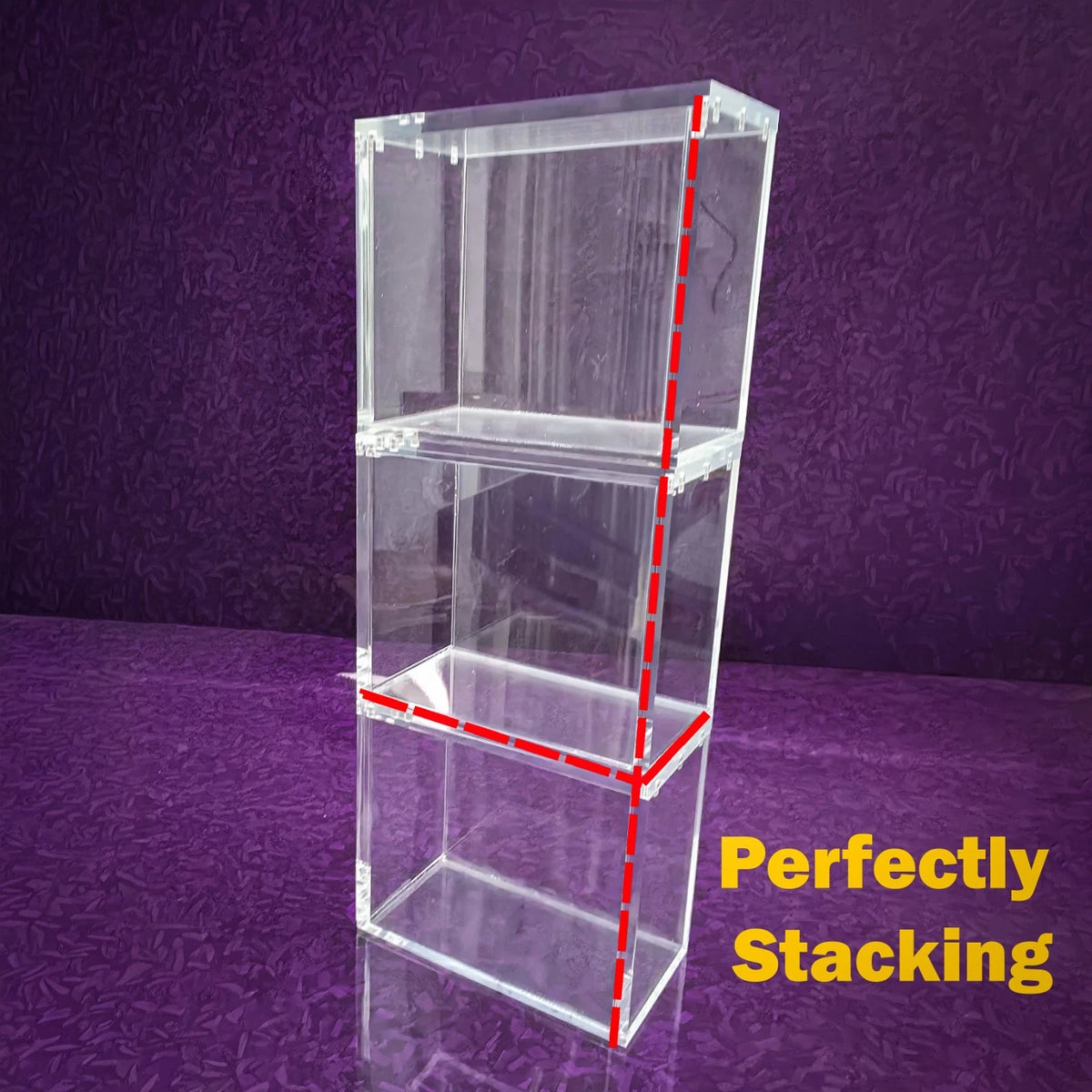 3 x 8MM Thick Pokemon Booster Box Acrylic Magnetic Display Protector Case Bulk