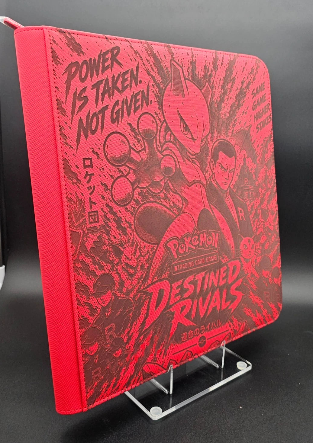 Team Rocket Destined Rivals Laser Engraved Binder Poke Cute Meowth
