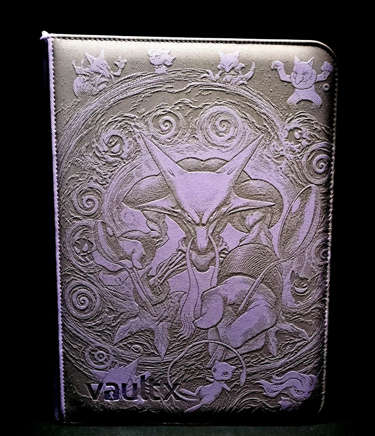 Alakazam Laser Engraved Binder Mew Gengar Misdreavus Abra Hypno Kadabra