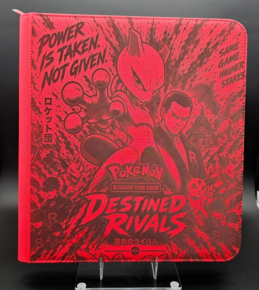 Team Rocket Destined Rivals Laser Engraved Binder Poke Cute Meowth