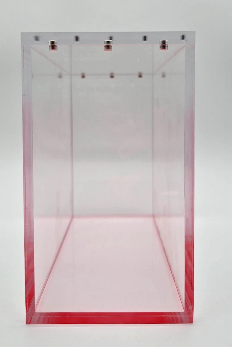 Pokemon ETB Acrylic Gradient Red 8MM Elite Trainer Box Display Protector Case