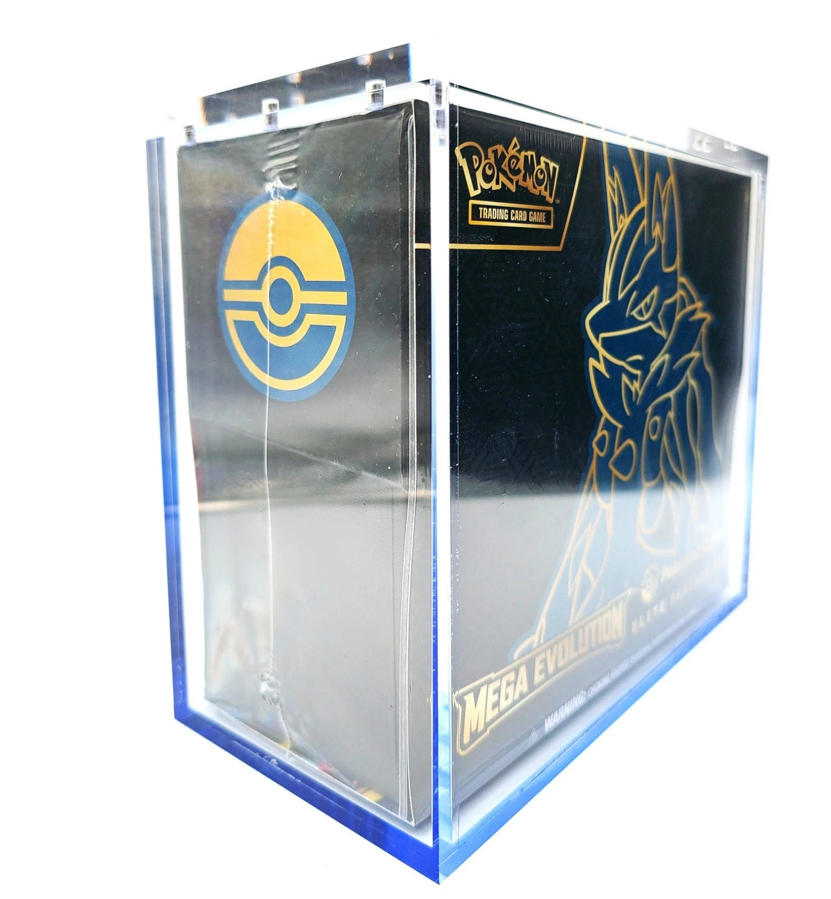 Pokemon ETB Acrylic Gradient Blue 8MM Elite Trainer Box Display Protector Case