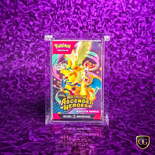 2 x 8mm Pokemon Booster Bundle Acrylic Post 2026 Acrylic Case Display Protector