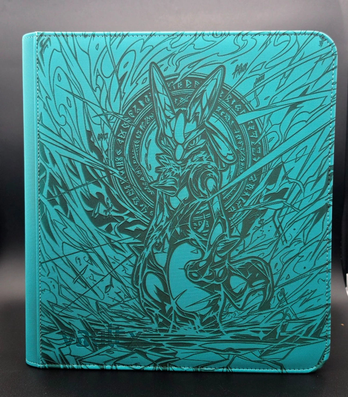 Lucario Custom Engraved Pokemon Binder | Pikachu Charizard | Personalized Pokemon Trading Card Binder | TCG Collection Album