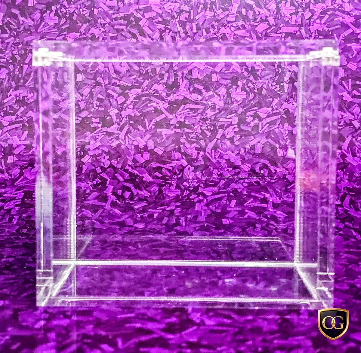 8mm One Piece OP01 OP02 Blue Red Bottom Booster Box Acrylic Display Box Case