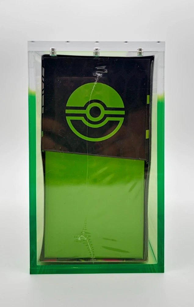 Pokemon ETB Acrylic Gradient Green 8MM Elite Trainer Box Display Protector Case