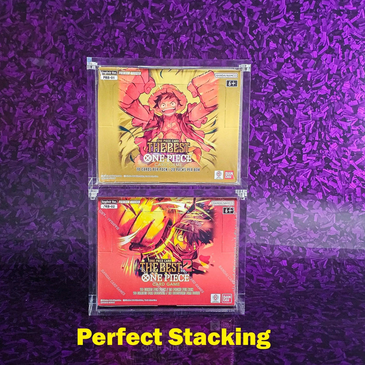 2 x 8MM One Piece Booster PRB01 PRB02 Acrylic Display Protector Case PRB