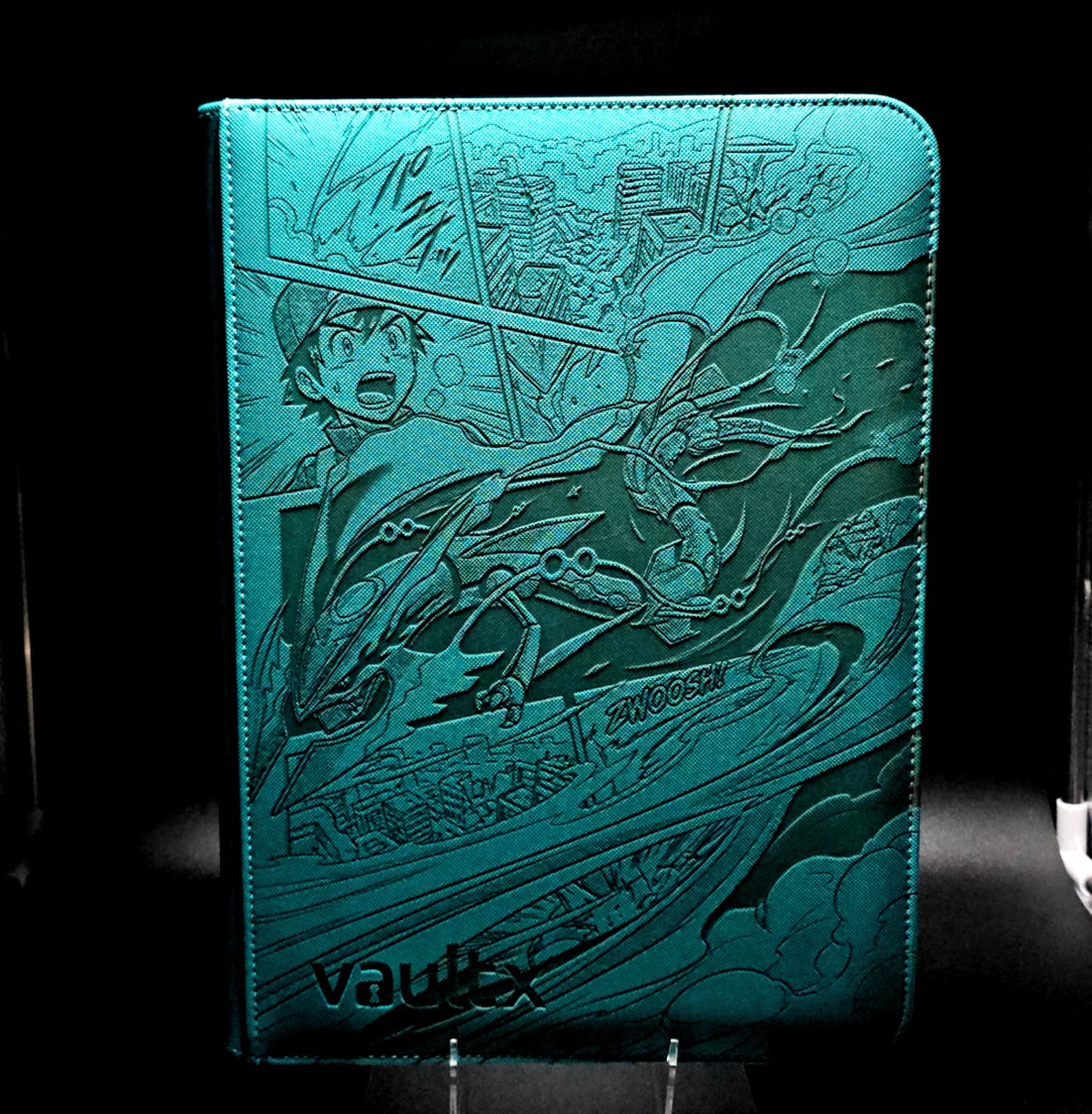 Mega Rayquaza Custom Engraved Pokemon Binder | Delta Reign | Personalized Pokemon Trading Card Binder | TCG Collection Album