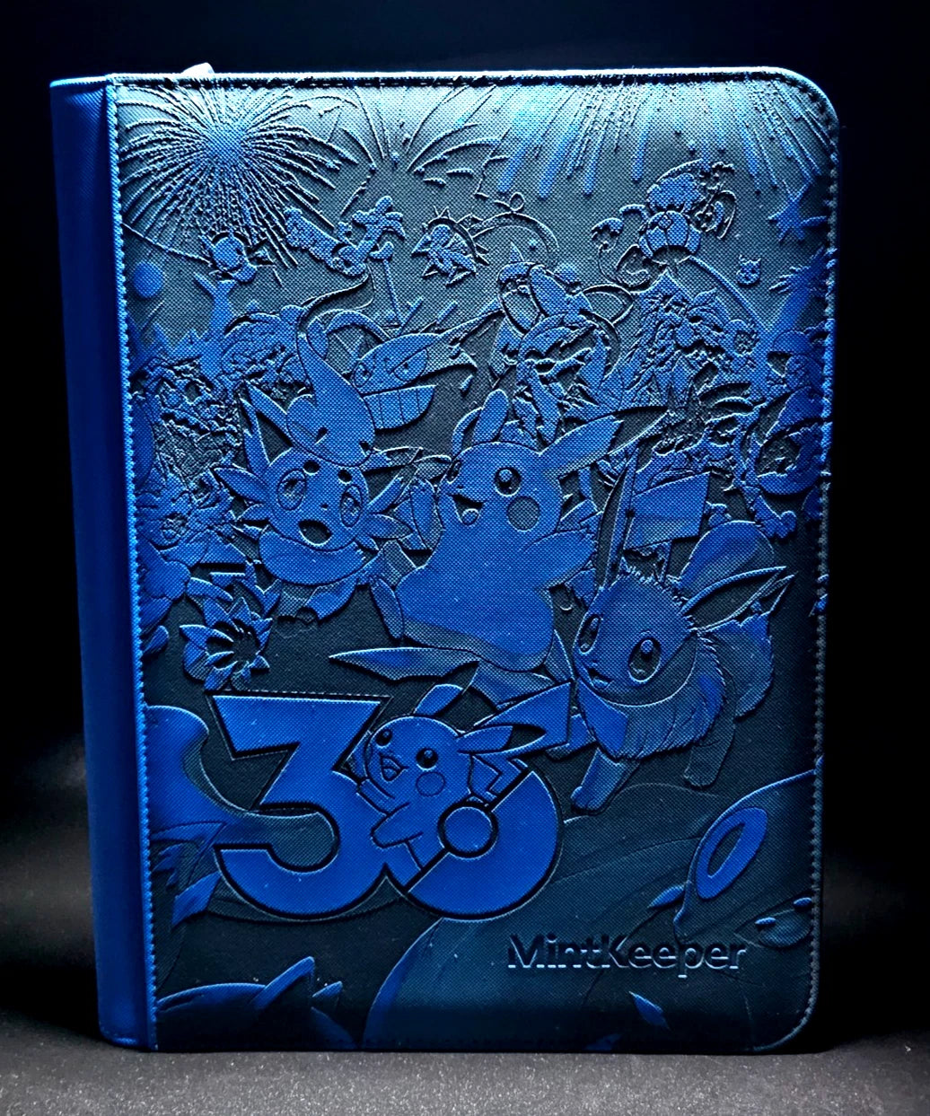 30th Anniversary Night Parade Custom Laser Engraved Binder Umbreon Eevee | Laser Engraved Parade | Personalized TCG Album Gift