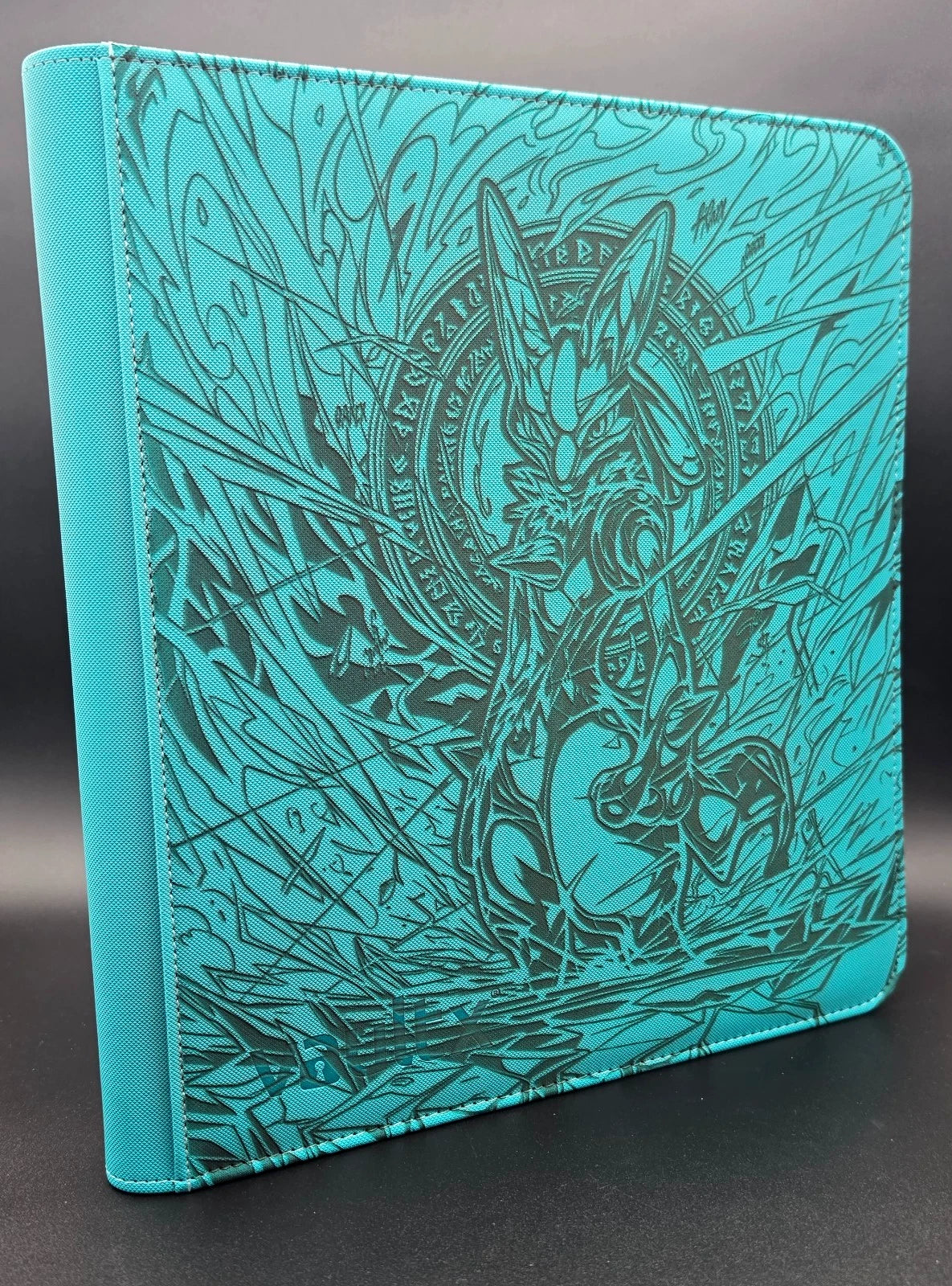 Lucario Custom Engraved Pokemon Binder | Pikachu Charizard | Personalized Pokemon Trading Card Binder | TCG Collection Album