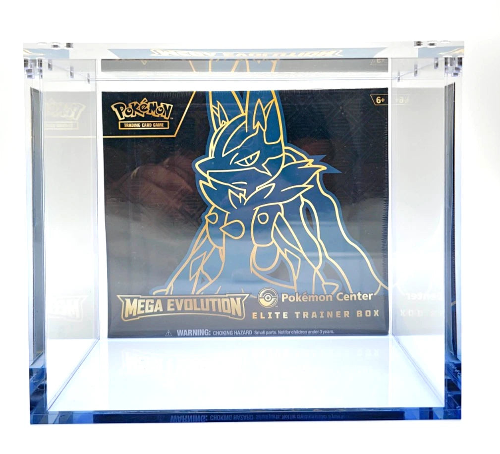Pokemon ETB Acrylic Gradient Blue 8MM Elite Trainer Box Display Protector Case