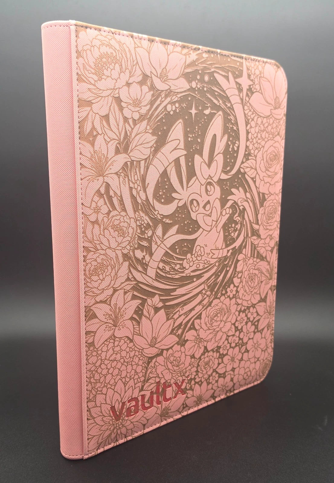 Sylveon Engraved Pokemon Binder | Pikachu Eevee Eeveelution | Pokemon Trading Card Binder | TCG Collection Album