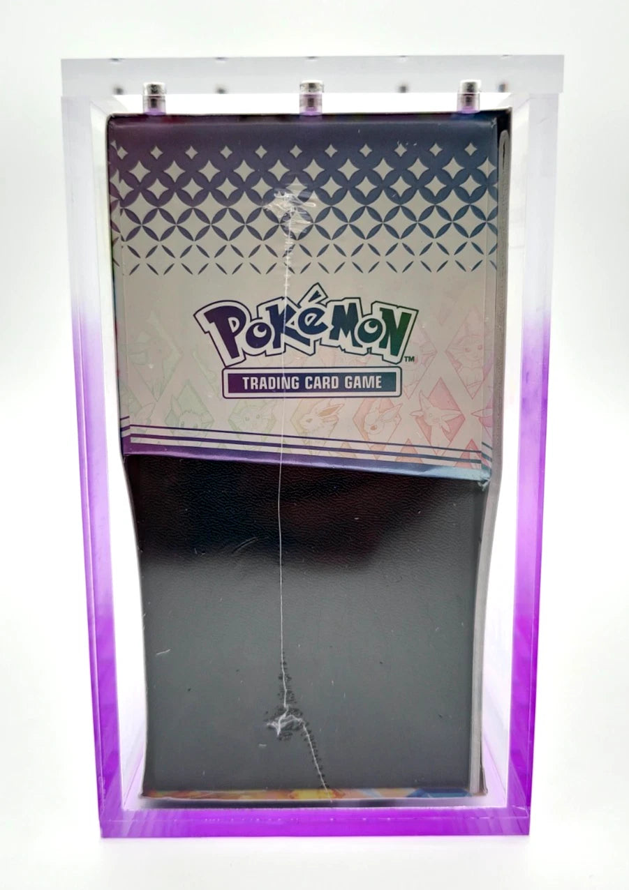 Pokemon ETB Acrylic Gradient Purple 8MM Elite Trainer Box Display Protector Case