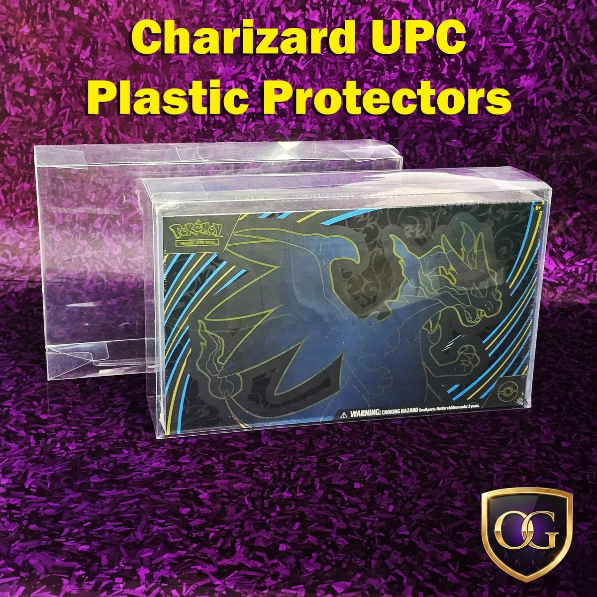 1 x Clearance: Mega Charizard UPC Plastic Protector Case Mega Evolution 0.4mm